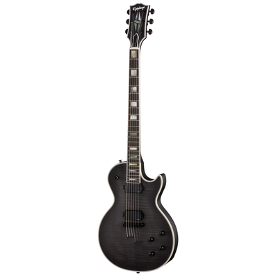 Epiphone Prophecy Les Paul Baritone Electric Guitar, Obsidian Storm Satin