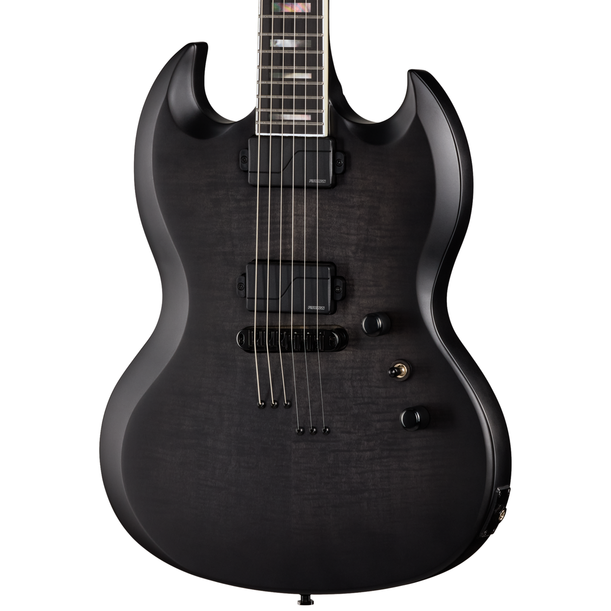 Epiphone Prophecy SG Electric Guitar, Obsidian Storm Satin