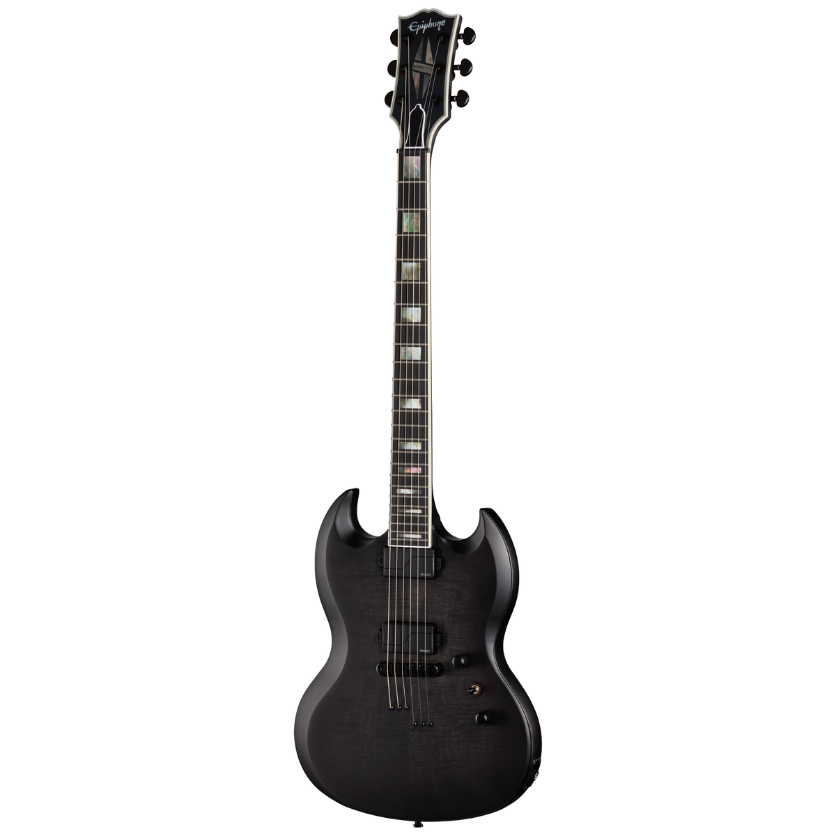 Epiphone Prophecy SG Electric Guitar, Obsidian Storm Satin