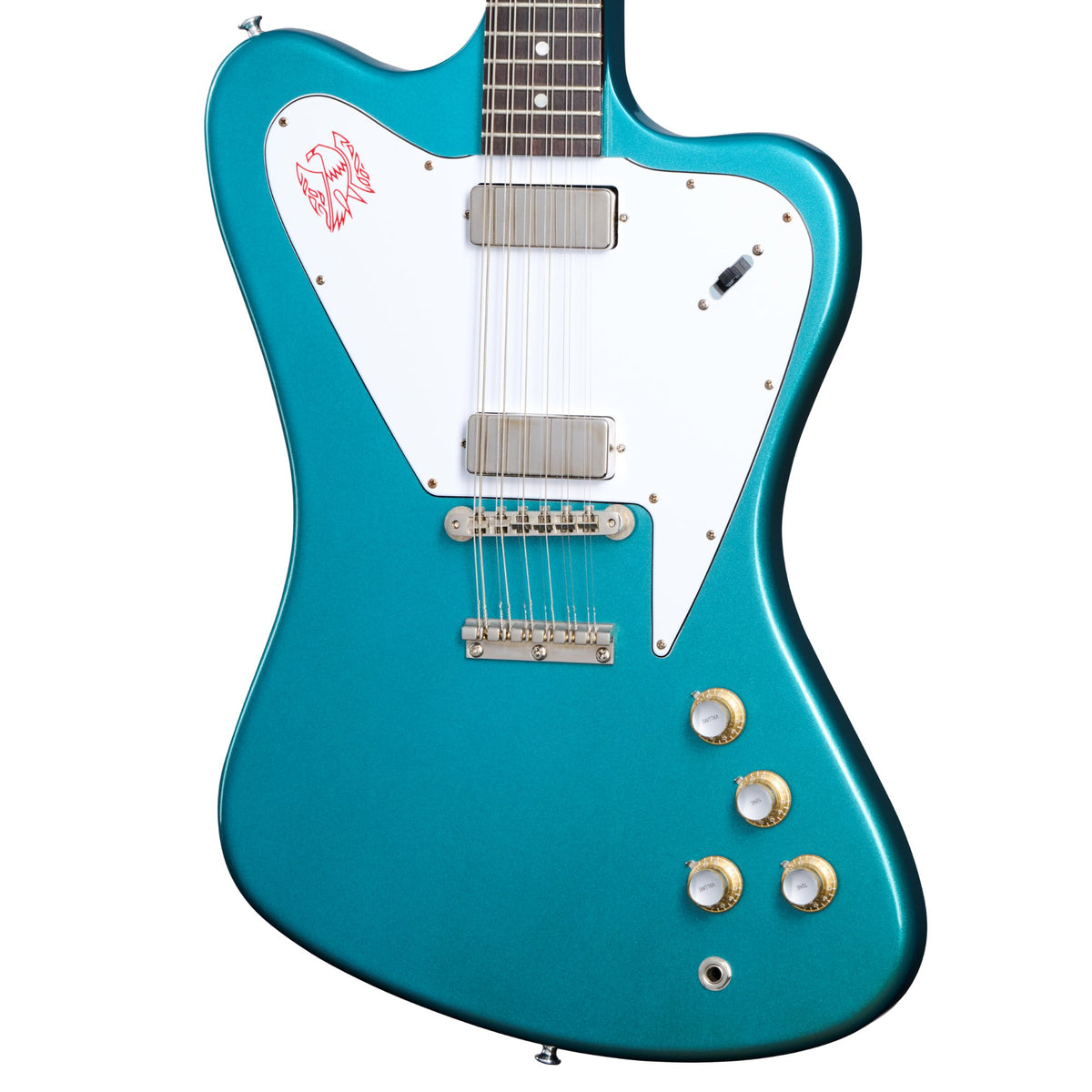 Gibson Custom Shop '65 Non-Reverse Firebird V 12-String Reissue VOS, Aqua Mist w/Case