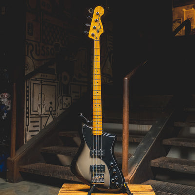 2022 Fender Meteora Bass Guitar, Darkglass Preamp, Silverburst w/OGB - Used