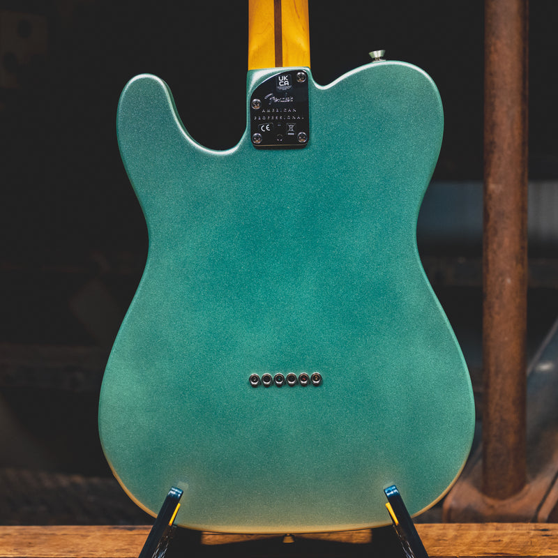 2021 Fender American Professional II Telecaster Electric Guitar, Mystic Surf Green w/OHSC - Used