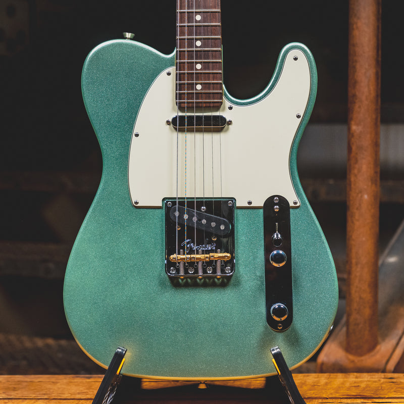2021 Fender American Professional II Telecaster Electric Guitar, Mystic Surf Green w/OHSC - Used