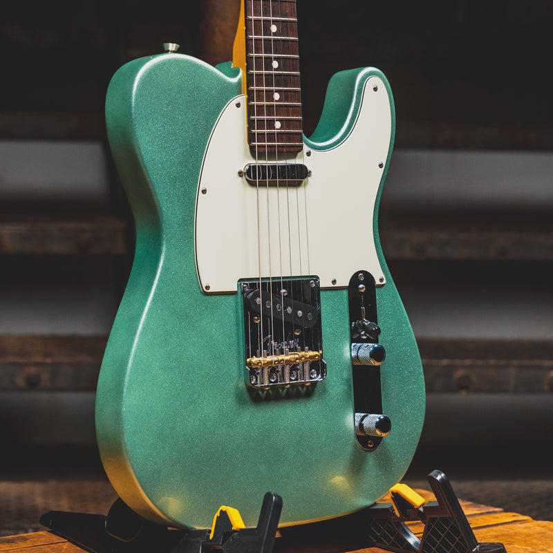 2021 Fender American Professional II Telecaster Electric Guitar, Mystic Surf Green w/OHSC - Used