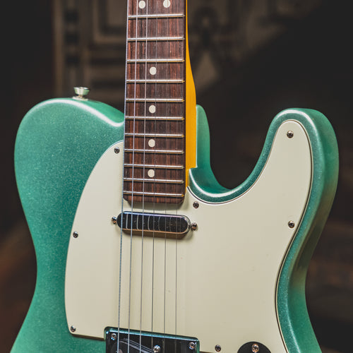 2021 Fender American Professional II Telecaster Electric Guitar, Mystic Surf Green w/OHSC - Used