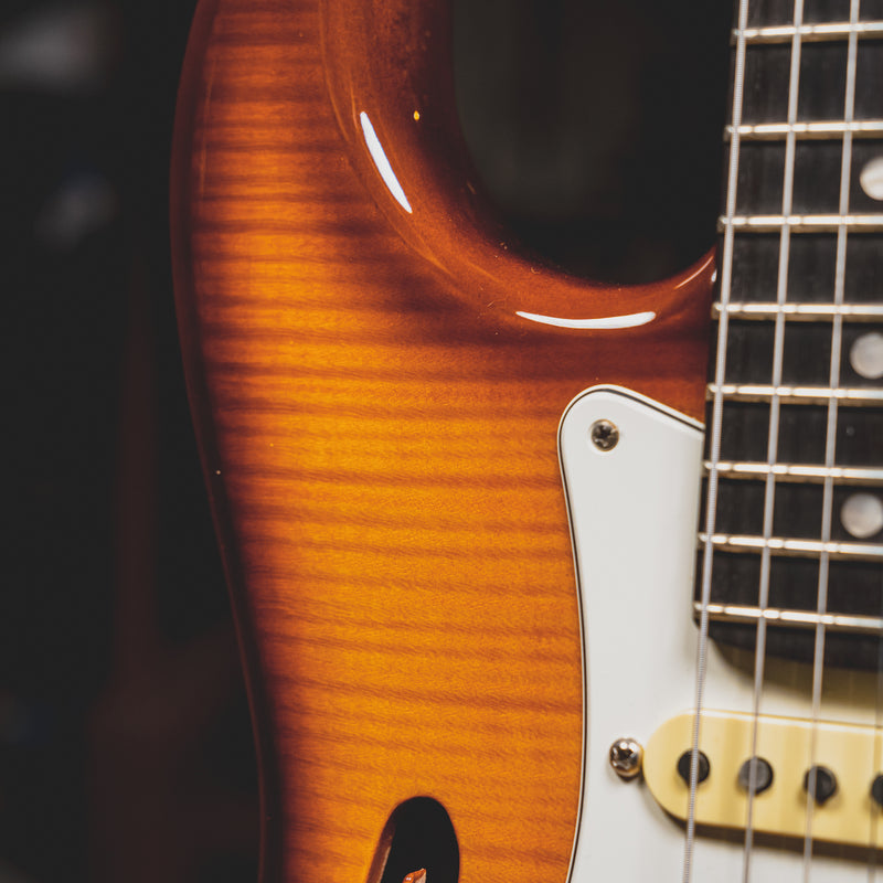 2017 Fender Rarities Stratocaster Electric Guitar, Violin Burst w/OHSC - Used