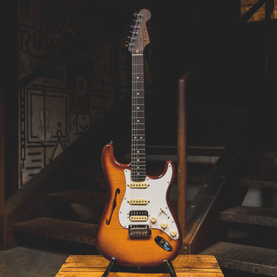 2017 Fender Rarities Stratocaster Electric Guitar, Violin Burst w/OHSC - Used