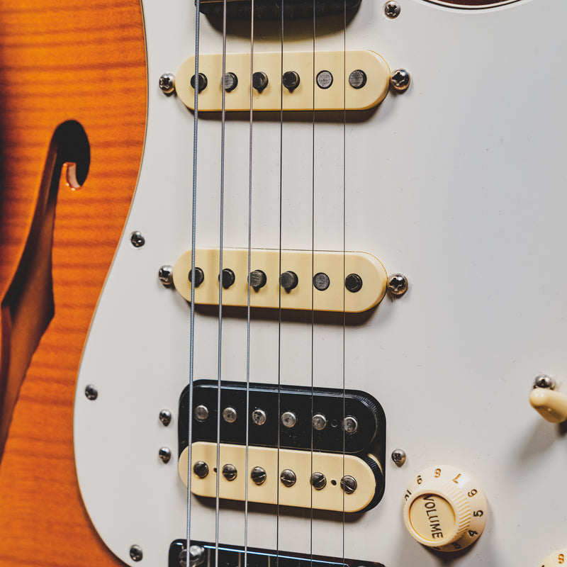 2017 Fender Rarities Stratocaster Electric Guitar, Violin Burst w/OHSC - Used