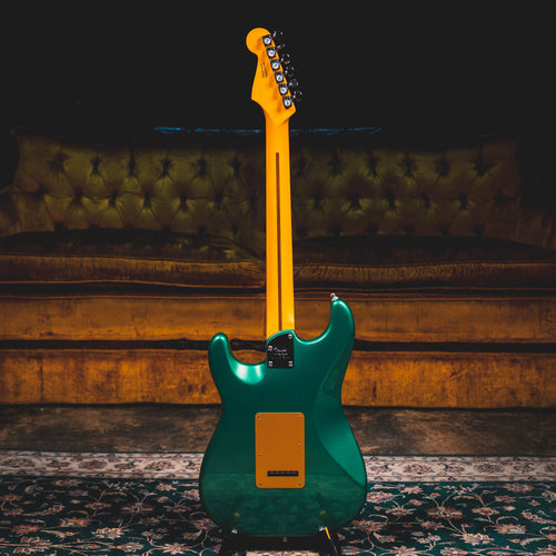 2022 Fender American Ultra Stratocaster Electric Guitar, Metallic Green w/ OHSC - Used