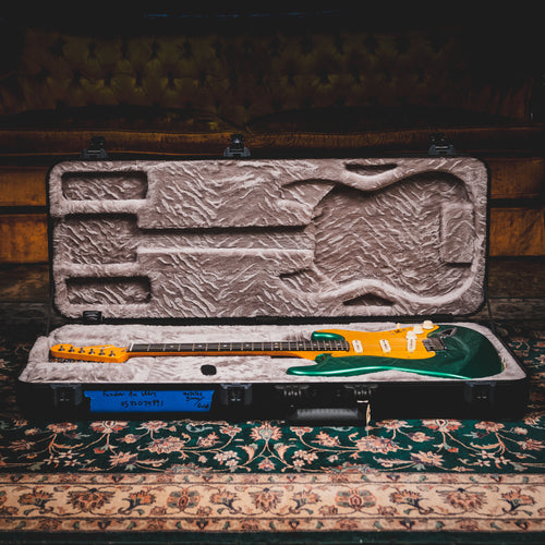 2022 Fender American Ultra Stratocaster Electric Guitar, Metallic Green w/ OHSC - Used