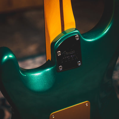 2022 Fender American Ultra Stratocaster Electric Guitar, Metallic Green w/ OHSC - Used