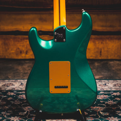 2022 Fender American Ultra Stratocaster Electric Guitar, Metallic Green w/ OHSC - Used