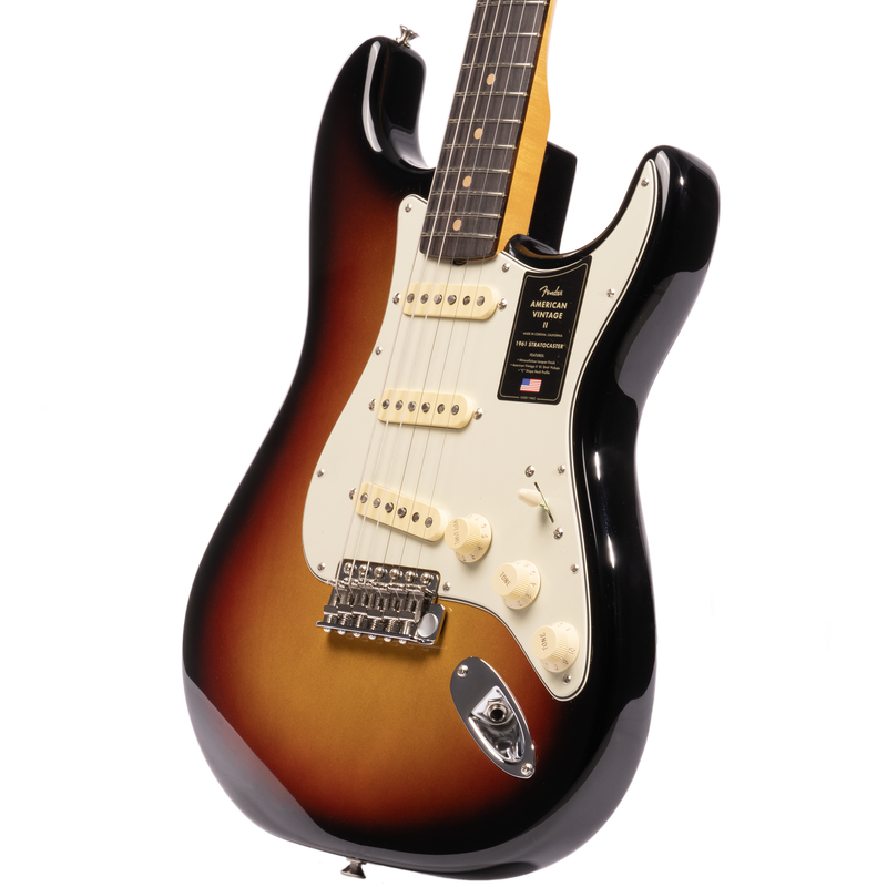 Fender American Vintage II 1961 Stratocaster Electric Guitar, Rosewood, 3 Color Sunburst