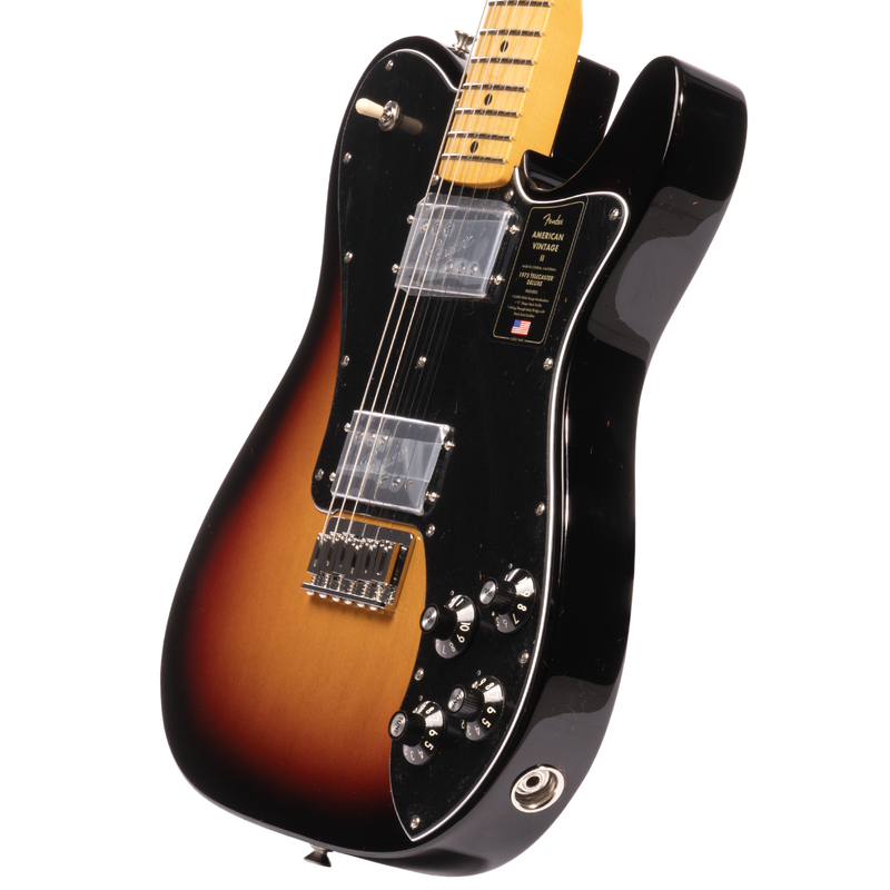 Fender American Vintage II 1975 Telecaster Deluxe Electric Guitar, Maple, 3 Color Sunburst