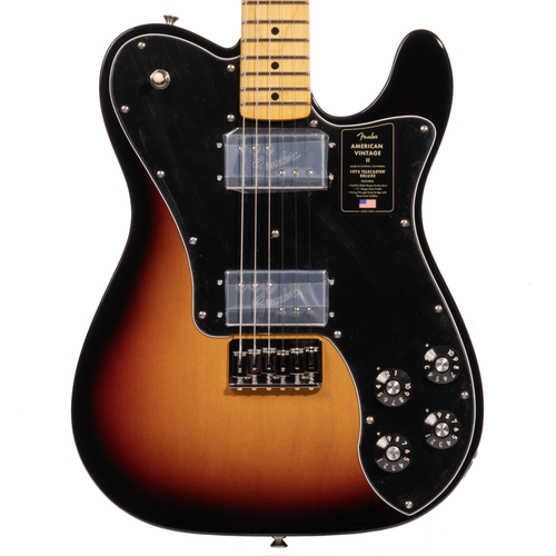 Fender American Vintage II 1975 Telecaster Deluxe Electric Guitar, Maple, 3 Color Sunburst
