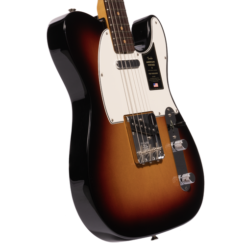 Fender American Vintage II 1963 Telecaster Electric Guitar, Rosewood, 3-Color Sunburst