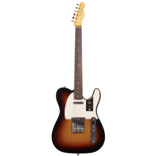 Fender American Vintage II 1963 Telecaster Electric Guitar, Rosewood, 3-Color Sunburst