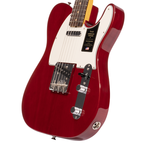 Fender American Vintage II 1963 Telecaster Mahogany Electric Guitar, Crimson Red Transparent