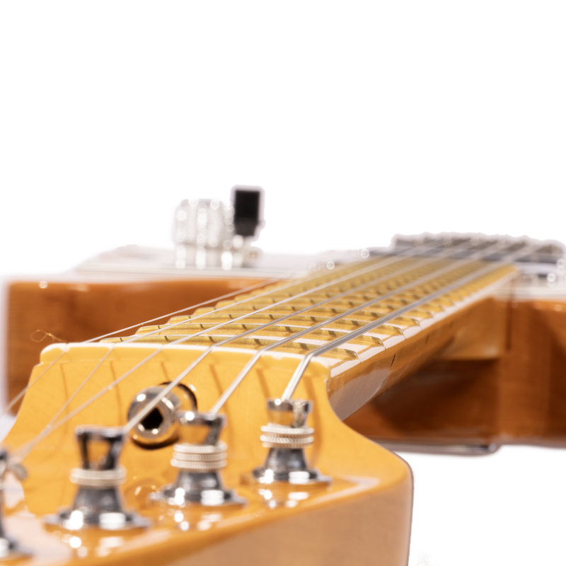 Fender American Vintage II 1972 Telecaster Thinline Electric Guitar, Maple, Aged Natural