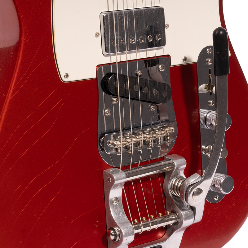 Fender Stories Collection Mike Campbell Red Dog Telecaster Electric Guitar, Red Dog Red