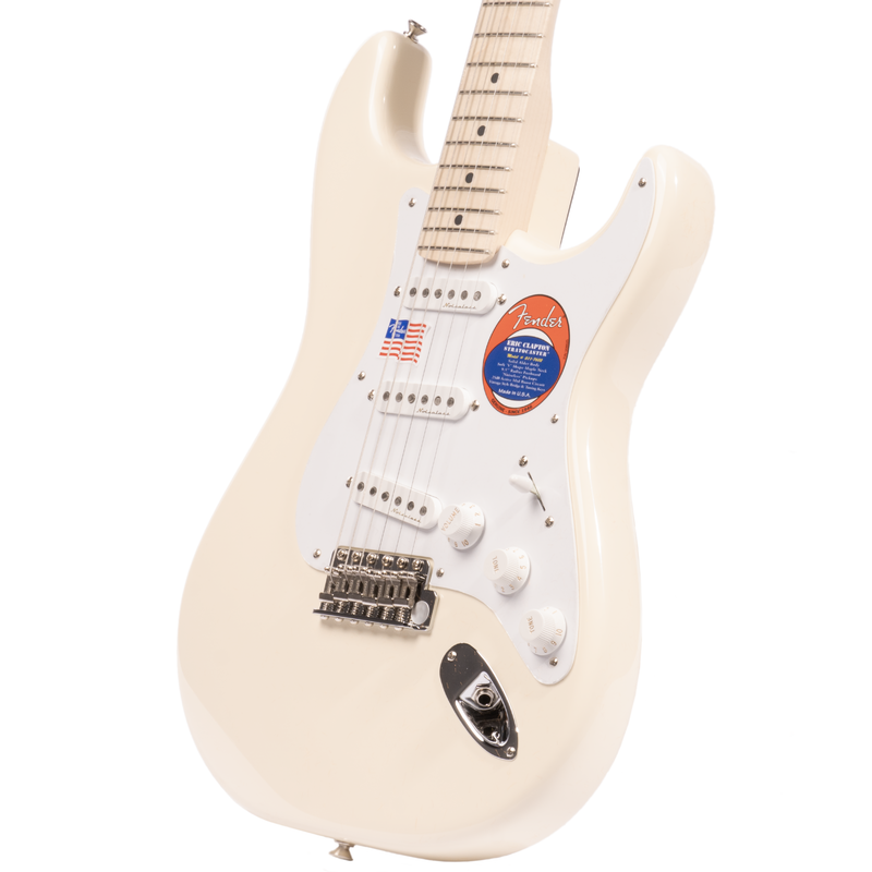 Fender Eric Clapton Stratocaster Electric Guitar, Maple Fingerboard, Olympic White