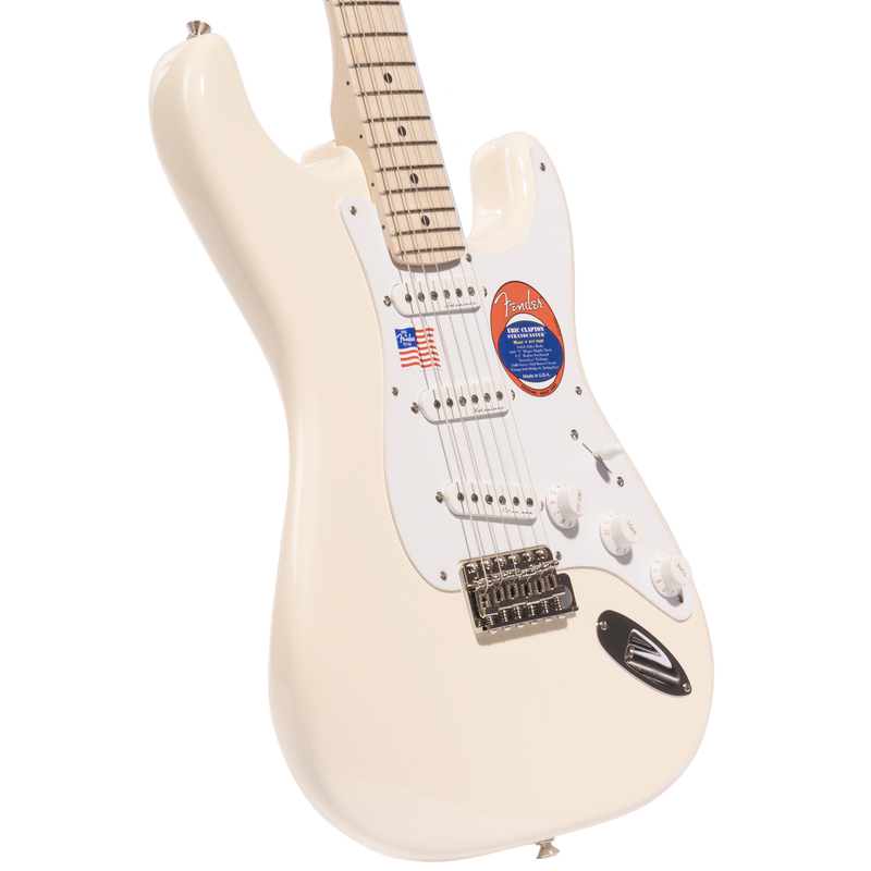 Fender Eric Clapton Stratocaster Electric Guitar, Maple Fingerboard, Olympic White