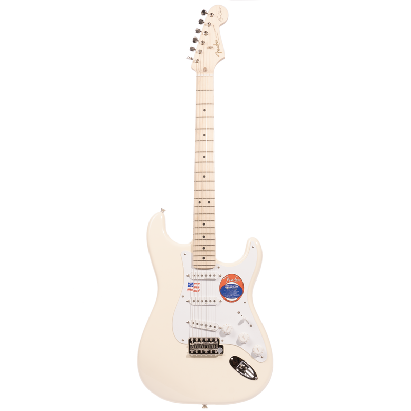 Fender Eric Clapton Stratocaster Electric Guitar, Maple Fingerboard, Olympic White