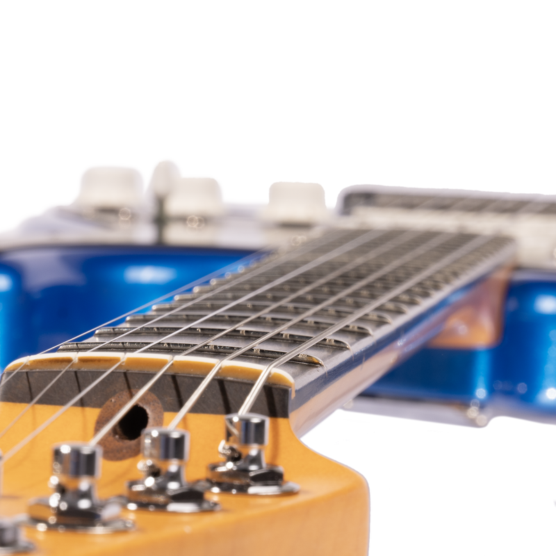 Fender American Ultra II Stratocaster Electric Guitar, Ebony Fingerboard, Noble Blue
