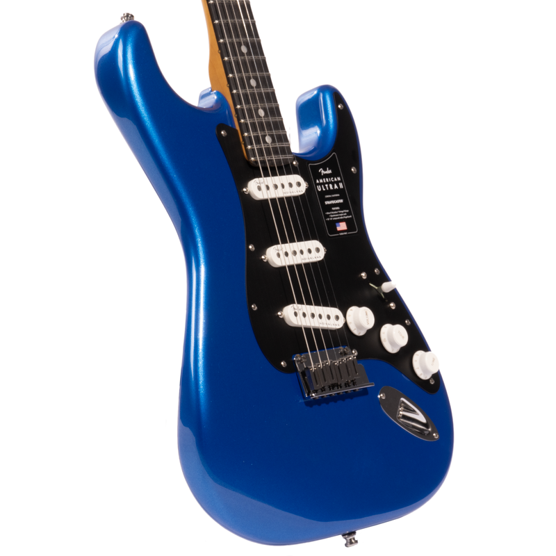 Fender American Ultra II Stratocaster Electric Guitar, Ebony Fingerboard, Noble Blue