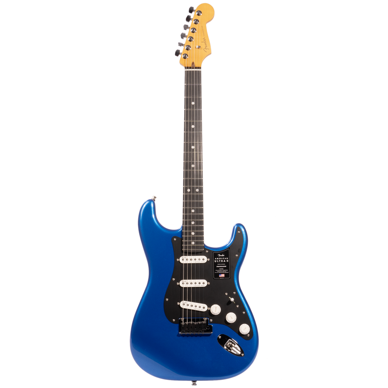 Fender American Ultra II Stratocaster Electric Guitar, Ebony Fingerboard, Noble Blue