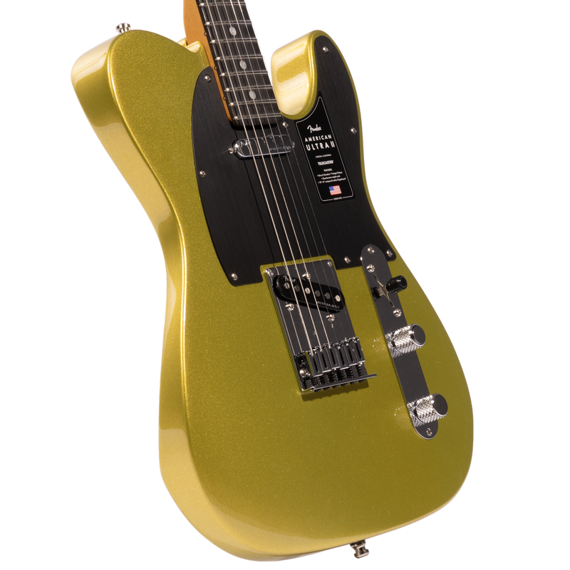 Fender American Ultra II Telecaster Electric Guitar, Ebony Fingerboard, Solar Flare
