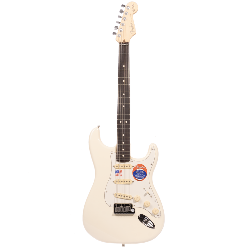 Fender Jeff Beck Stratocaster Electric Guitar, Rosewood Fingerboard, Olympic White