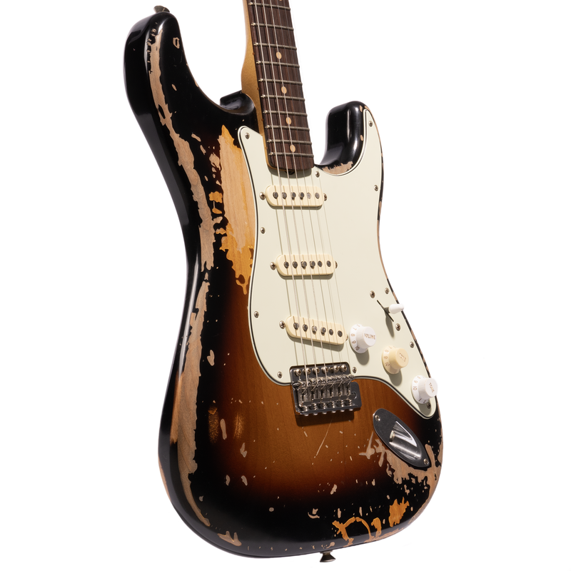 Fender Mike McCready Stratocaster Electric Guitar, Road Worn 3-Color Sunburst