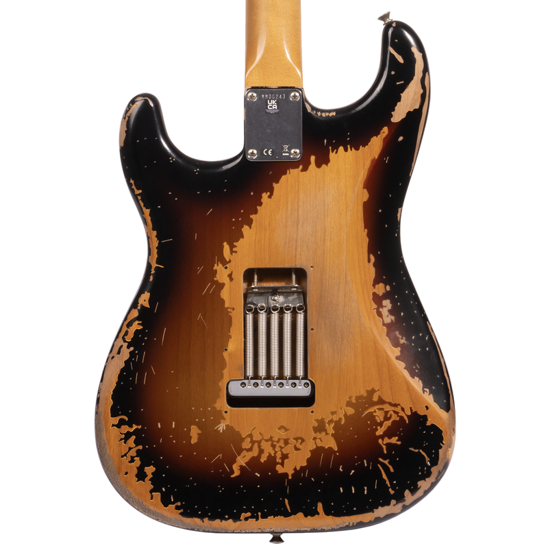 Fender Mike McCready Stratocaster Electric Guitar, Road Worn 3-Color Sunburst