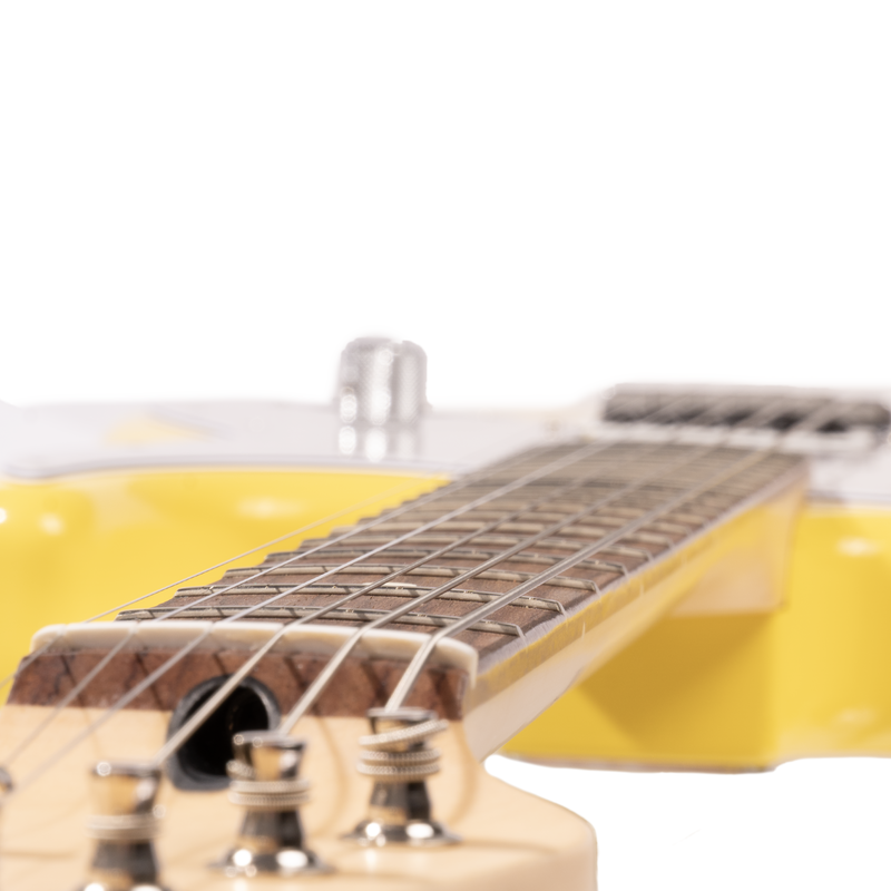 Fender Limited Edition Tom Delonge Stratocaster Electric Guitar, Graffiti Yellow
