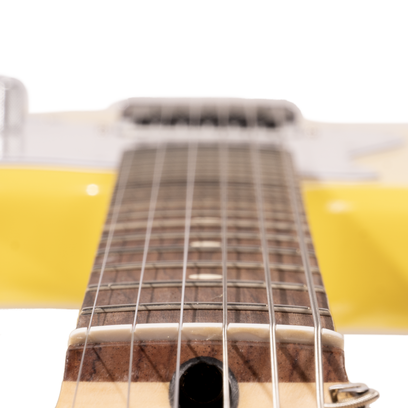 Fender Limited Edition Tom Delonge Stratocaster Electric Guitar, Graffiti Yellow