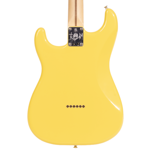 Fender Limited Edition Tom Delonge Stratocaster Electric Guitar, Graffiti Yellow