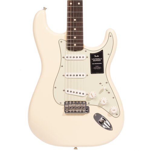 Fender Vintera II ‘60s Stratocaster Electric Guitar, Rosewood Fingerboard, Olympic White