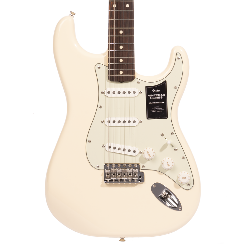 Fender Vintera II ‘60s Stratocaster Electric Guitar, Rosewood Fingerboard, Olympic White