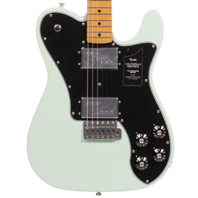 Fender Vintera II ‘70s Telecaster Deluxe Electric Guitar, Maple Fingerboard, Surf Green