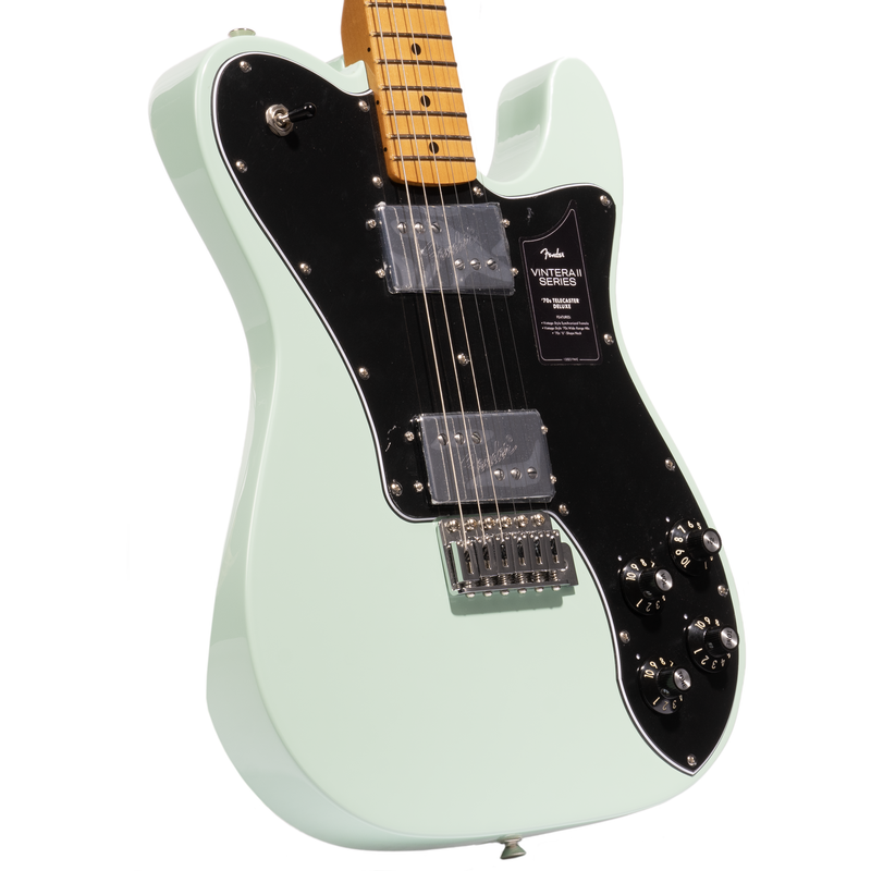 Fender Vintera II ‘70s Telecaster Deluxe Electric Guitar, Maple Fingerboard, Surf Green