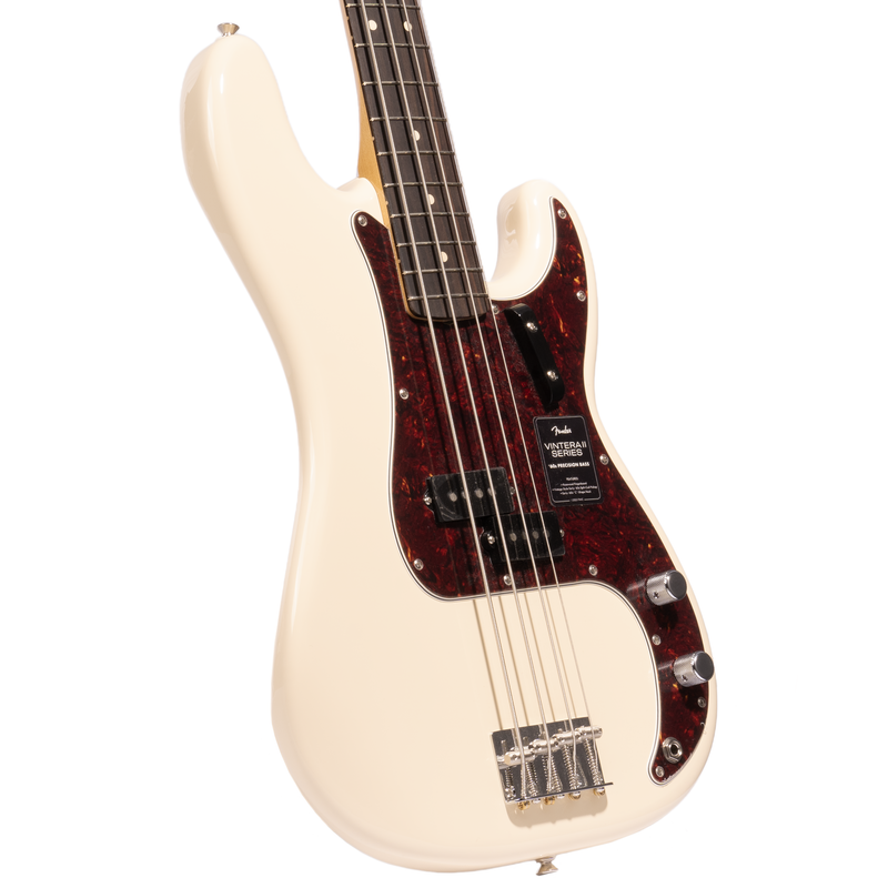 Fender Vintera II ‘60s Precision Bass Guitar, Rosewood Fingerboard, Olympic White