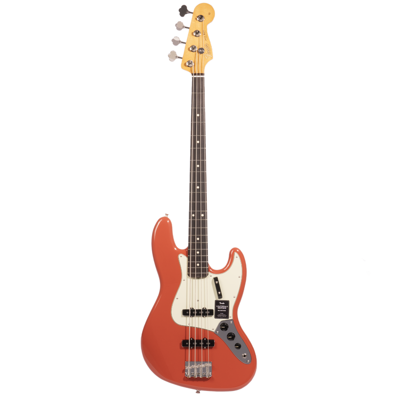 Fender Vintera II ‘60s Jazz Bass Guitar, Rosewood Fingerboard, Fiesta Red