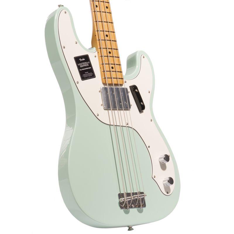 Fender Vintera II ‘70s Telecaster Bass Guitar, Maple Fingerboard, Surf Green