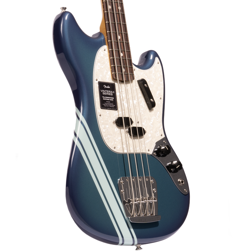 Fender Vintera II ‘70s Mustang Bass Guitar, Rosewood Fingerboard, Competition Burgundy