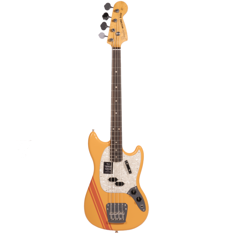 Fender Vintera II ‘70s Mustang Bass Guitar, Rosewood Fingerboard, Competition Orange