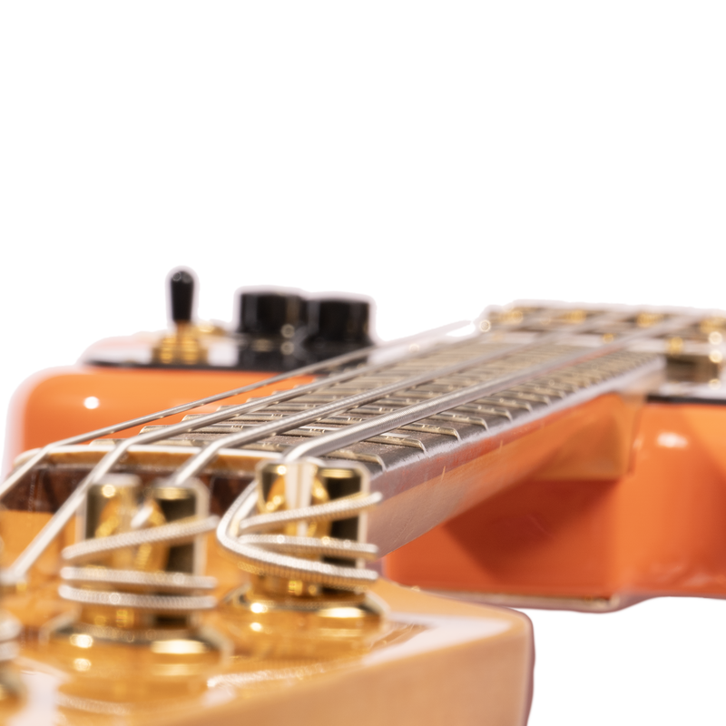 Fender Limited Edition Mike Kerr Jaguar Bass Guitar, Tiger's Blood Orange