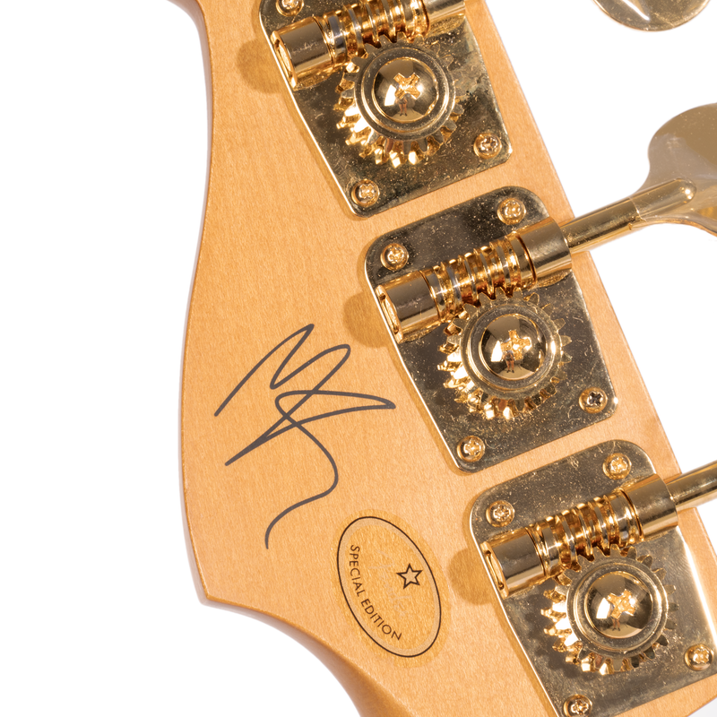 Fender Limited Edition Mike Kerr Jaguar Bass Guitar, Tiger's Blood Orange