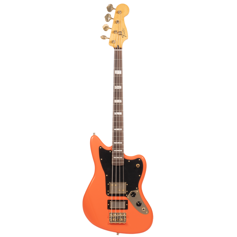 Fender Limited Edition Mike Kerr Jaguar Bass Guitar, Tiger's Blood Orange