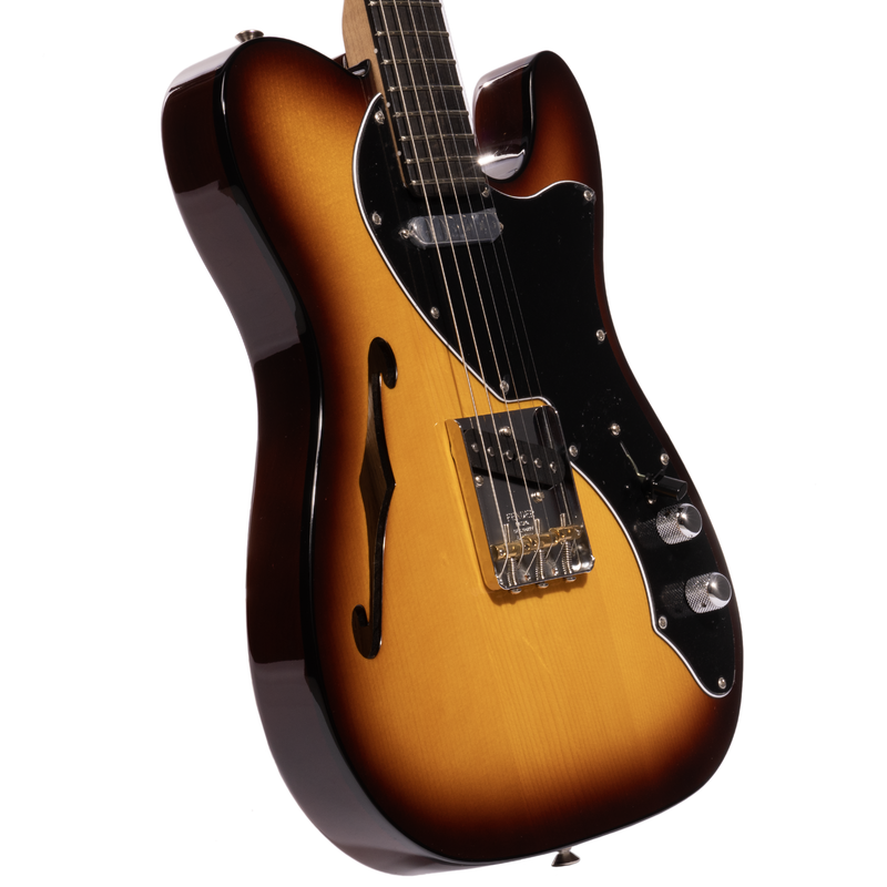 Fender Limited Edition Suona Telecaster Thinline Electric Guitar, Ebony Fingerboard, Violin Burst